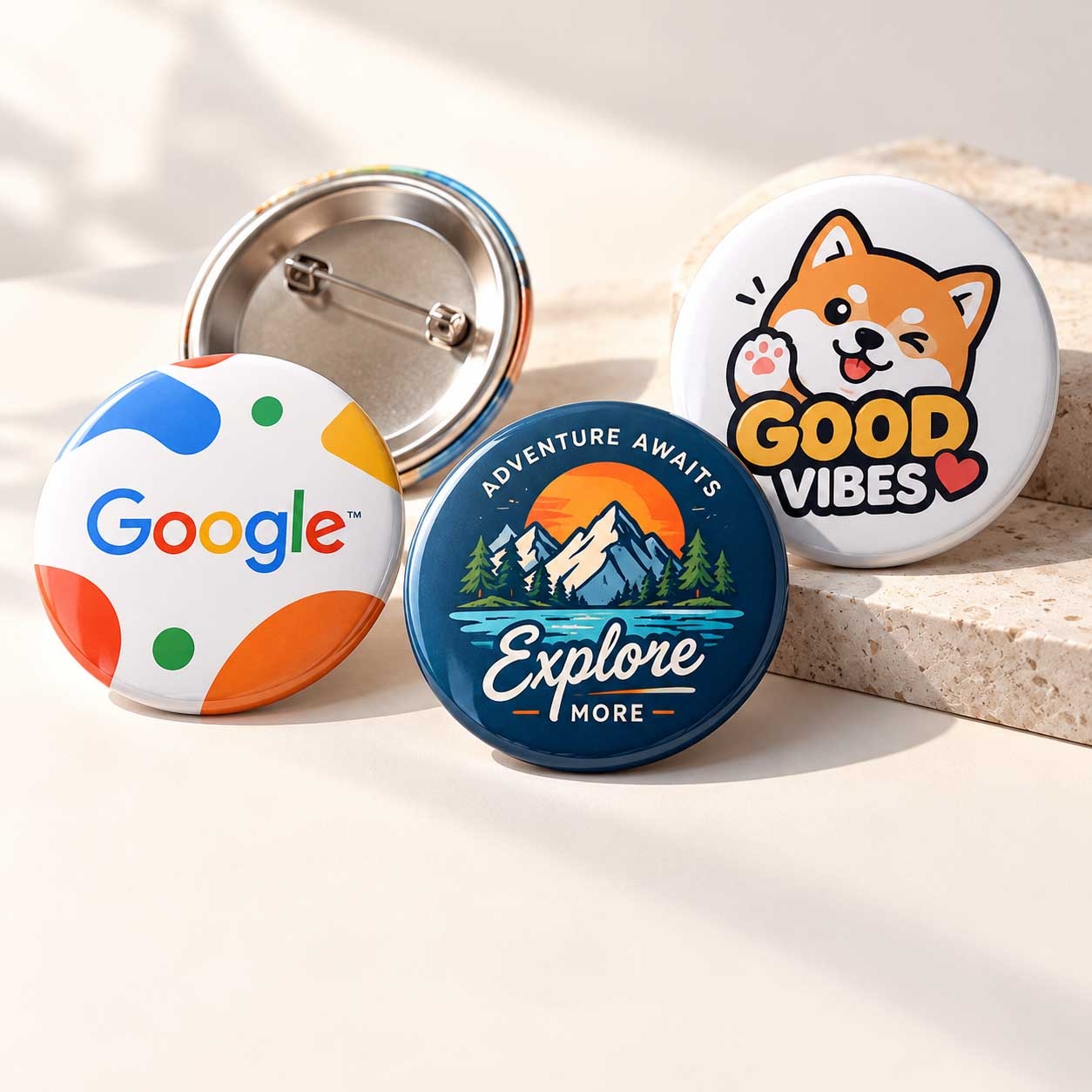 Custom Button Badges for Events, Campaigns and Giveaways